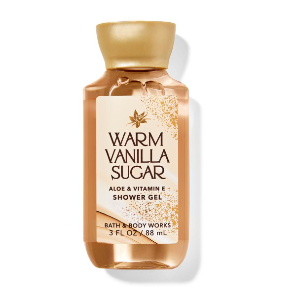 BBW Warm Vanilla Shower Gel 88ml - Shams Shopping Centre Bath & Body Works  