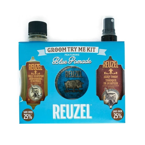 Reuzel - Groom Try Me Blue Pomade Kit