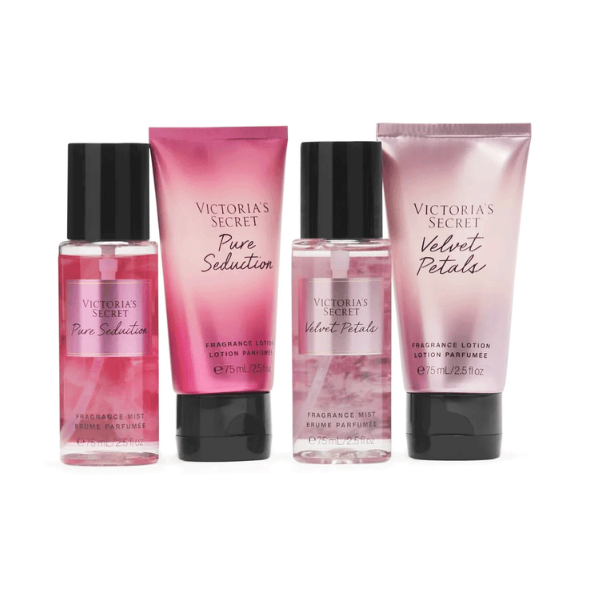 Victoria's Secret Pure Seduction & Velvet Petals 4p Set (75ml