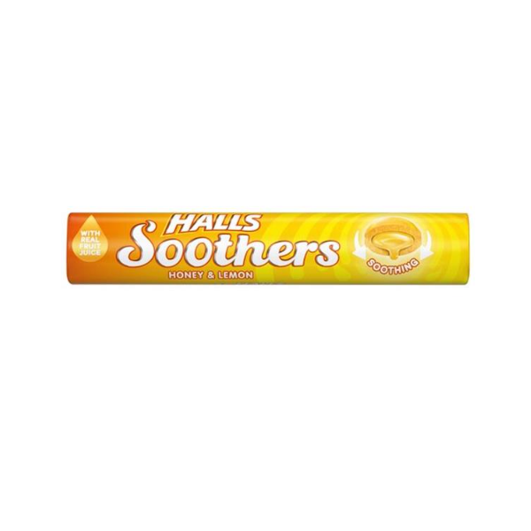 Halls Soothers Honey & Lemon 45g - Shams Shopping Centre Halls Soothers  