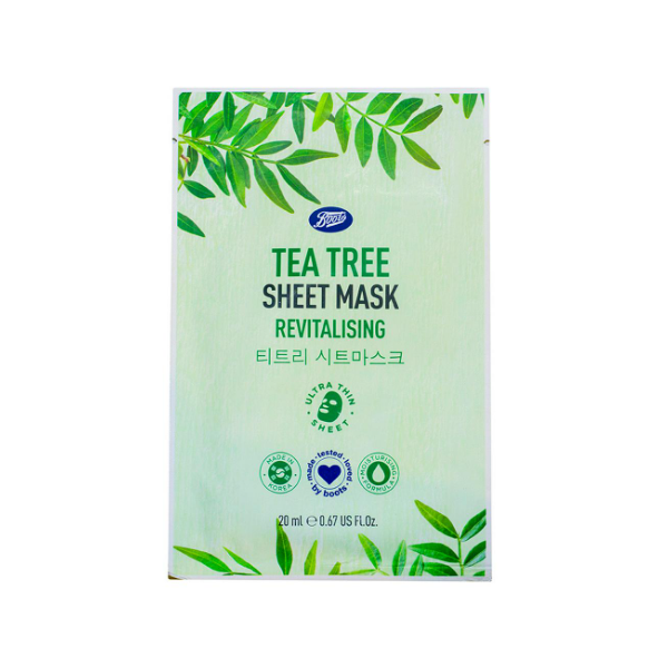 Boots Tea Tree Revitalising Sheet Mask 20ml - Shams Shopping Centre Boots  