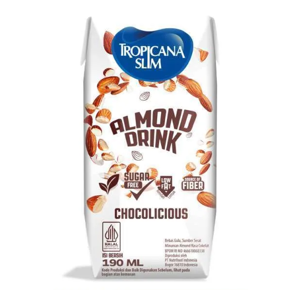 Tropicana Slim Almond Drink Chocolicious Milk 190ml - Shams Shopping Centre Tropicana  