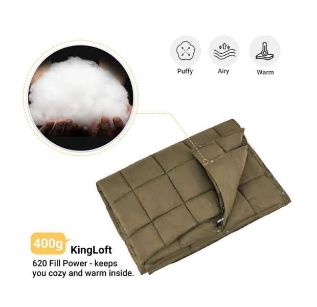 King Camp 400 Blanket Olive KS 1902 - Shams Shopping Centre King Camp  