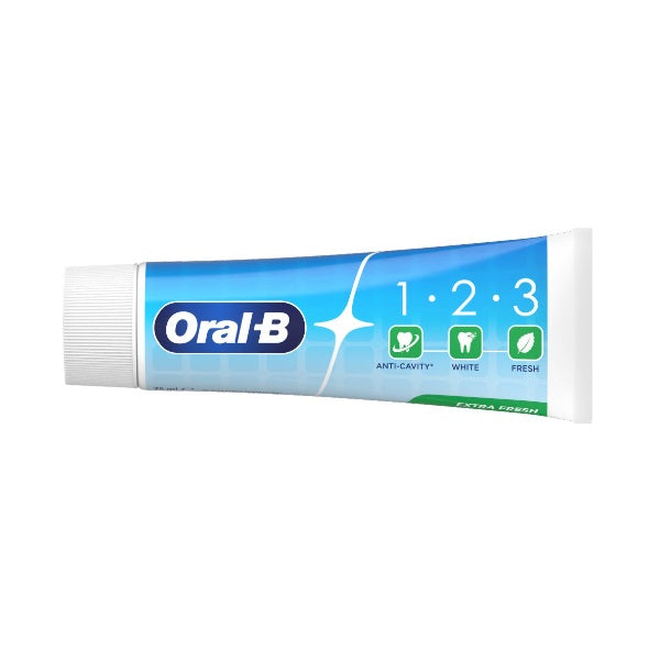 Oral-B 1.2.3 Extra Fresh Toothpaste 75ml - Shams Shopping Centre Oral-B  