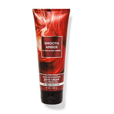 BBW Men's Smooth Amber Ultimate Hydration Body Cream 226g - Shams Shopping Centre Bath & Body Works  