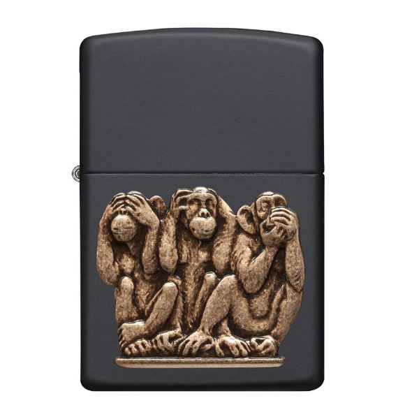 Zippo Three Monkeys Genuine Lighter