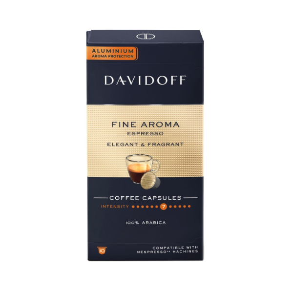 Davidoff Fine Aroma Espresso 9 Coffee Capsules 55g - Shams Shopping Centre Davidoff  