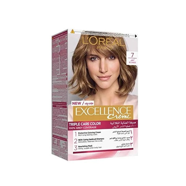 Loreal Excellence Creme 7 Blonde - Shams Shopping Centre Loreal  