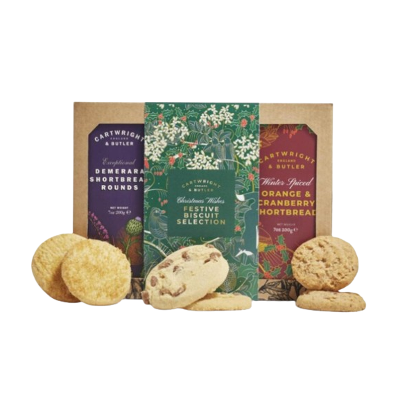 Cartwright and Butler Festive Trio Of Biscuits 600g