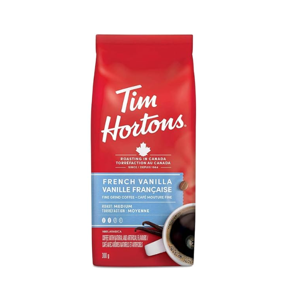 Tim Hortons French Vanilla Gound Coffee 300g