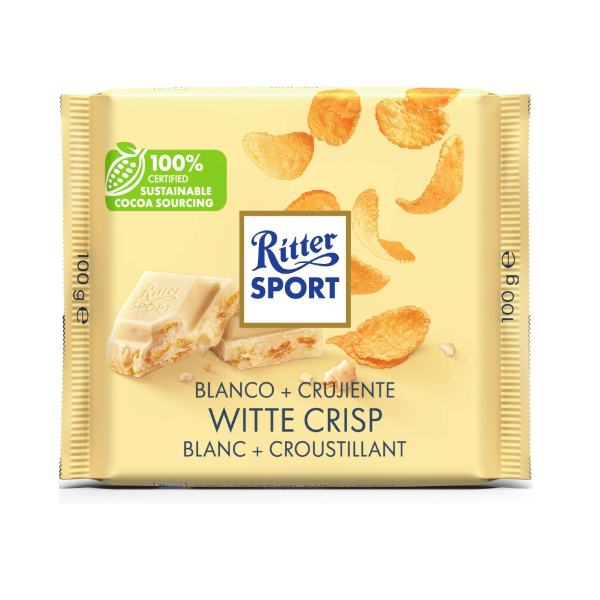 Ritter Sport White+Crisp Chocolate 100g