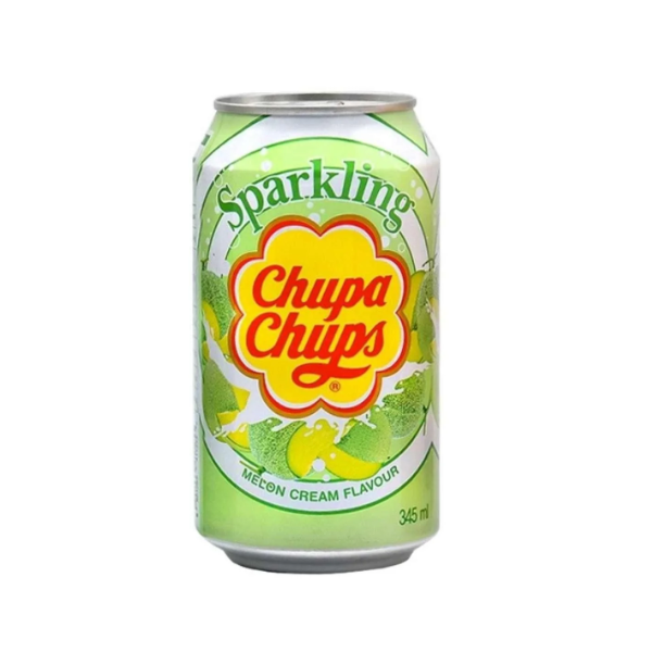 Chupa Chups Melon & Cream Sparkling Can 345ml