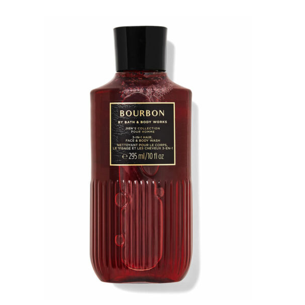 BBW Men's Bourbon 3In1 Body Wash 295ml - Shams Shopping Centre Bath & Body Works  