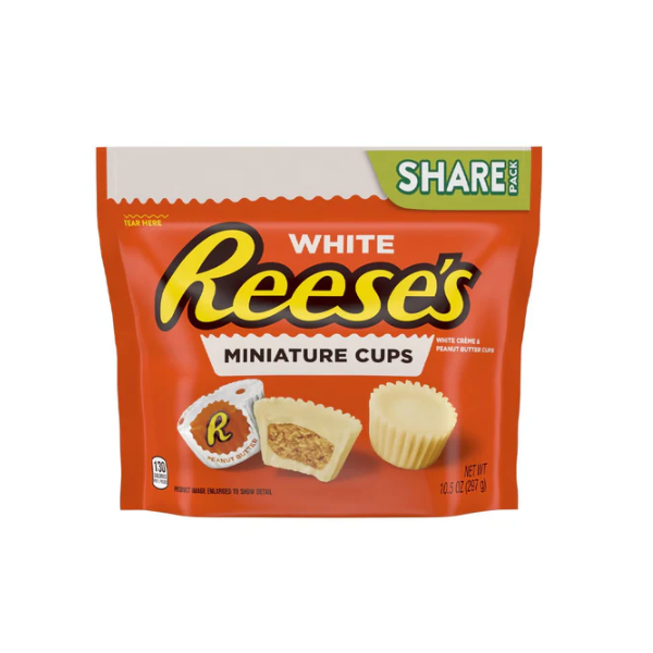 Reese's White Miniature Cups 297g - Shams Shopping Centre Reese's  