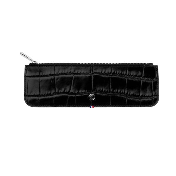 S.T. Dupont Leather Pen Case Dandy Black-180062 - Shams Shopping Centre ST Dupont  