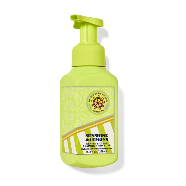 BBW Sunshine & Lemons Gentle Foaming Hand Soap 259ml - Shams Shopping Centre Bath & Body Works  