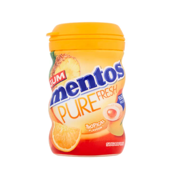 Mentos Tropical Flavour Gum Mint 100g