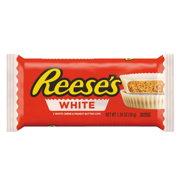 Reeses White 2 Peanut Butter Cup 42g - Shams Shopping Centre Reese'S  