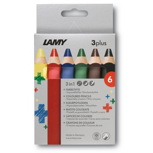 Lamy 3Plus Box 6 Crayons LM2400983 - Shams Shopping Centre Lamy  