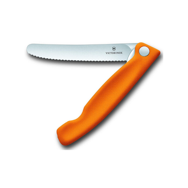 Victorionox Folding Knife Wavy Orange 6.7836 F9 B - Shams Shopping Centre Victorinox  