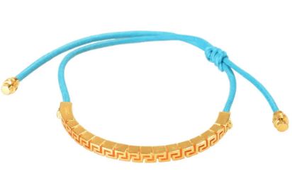 Versace Gold Bracelet Greca Gold With String (Y)