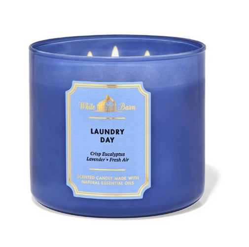 BBW White Barn Laundry Day Scented Candle 411g - Shams Shopping Centre Bath & Body Works  