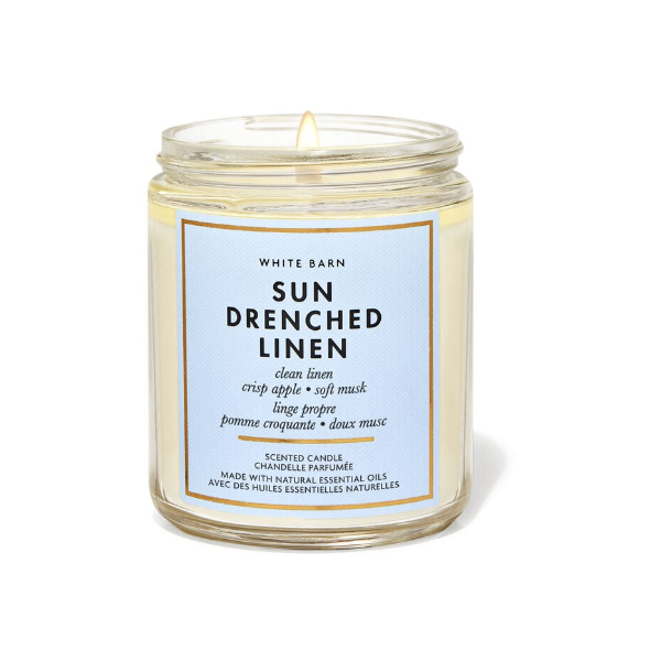 BBW White Barn 1 Wick Sun Drenched Scented Candle