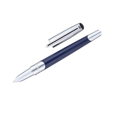 ST Dupont W1 Defi Mill FP Silver/Blue Navy 400736 - Shams Shopping Centre ST Dupont  