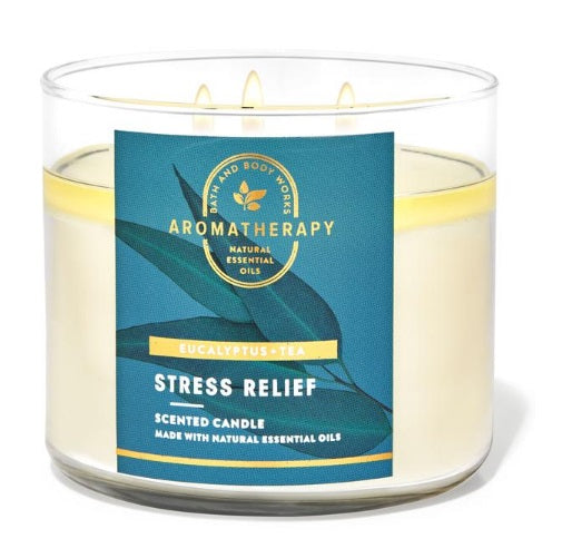 BBW White Barn Stress Relief Scented Candle 411g - Shams Shopping Centre Bath & Body Works  