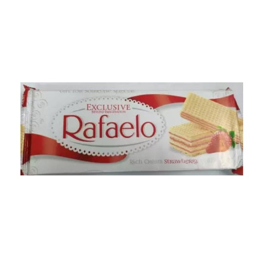 Rafaelo Rich Cream Strawberry Wafer 150g - Shams Shopping Centre Rafaelo  