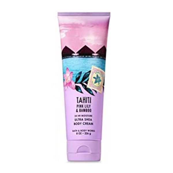 BBW Pink Lily & Bamboo Body Cream 226g - Shams Shopping Centre Bath & Body Works  