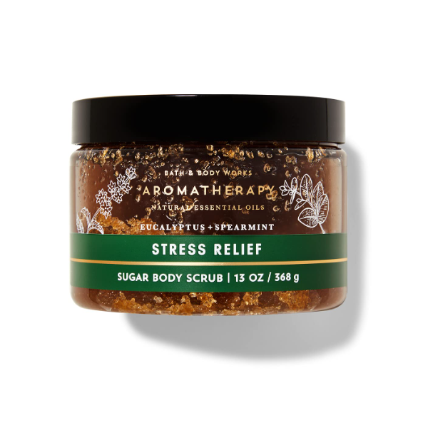 BBW Aromatherapy Eucalptus +Spearmint Stress Relief Body Scrub 368g - Shams Shopping Centre Bath & Body Works  