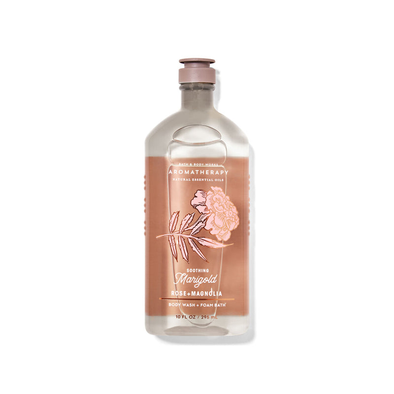 BBW Aromatherapy Soothing Marigold Rose Magnolia Body Wash 295ml - Shams Shopping Centre Bath & Body Works  