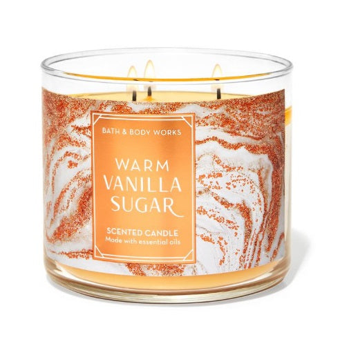 BBW Warm Vanilla Sugar Scented Candle 411g - Shams Shopping Centre Bath & Body Works  