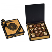 Bolci Belgian Wood Praline Collection Box Gold 175g - Shams Shopping Centre Bolci  