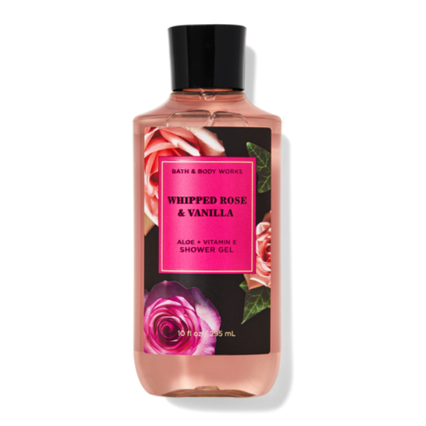 BBW Whipped Rose & Vanilla Shower Gel 295ml - Shams Shopping Centre Bath & Body Works  