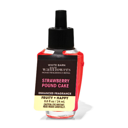BBW WallFlower Strawberry Pound Cake Refill 24ml - Shams Shopping Centre Bath & Body Works  