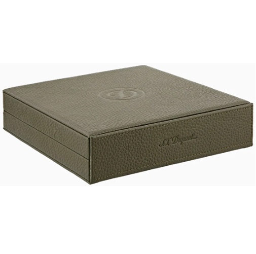 ST Dupont Travel Humidor Kaki Cube 001356 - Shams Shopping Centre ST Dupont  