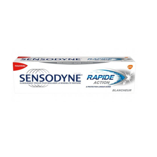 Sensodyne Rapid Action Blancheur Toothpaste 75ml - Shams Shopping Centre Sensodyne  