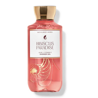 BBW Hibiscus Paradise Aloe+Vitamin E Shower Gel 295ml - Shams Shopping Centre Bath & Body Works  