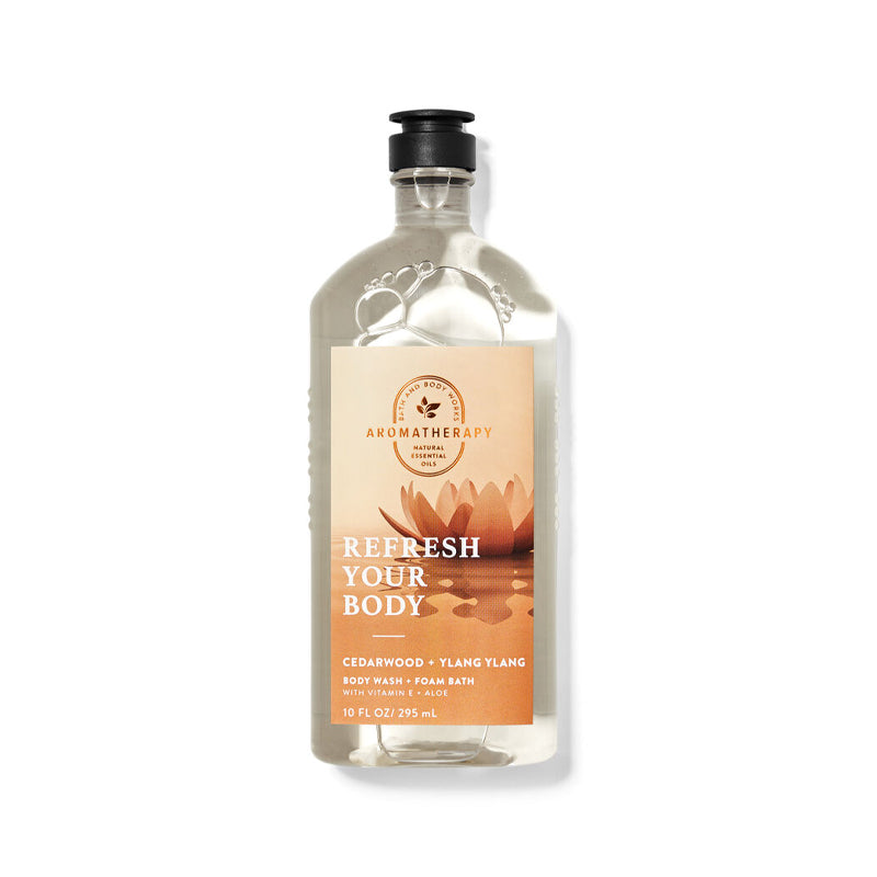 BBW Aromatherapy Refresh Your Body Cedarwood Body Wash 295ml - Shams Shopping Centre Bath & Body Works  