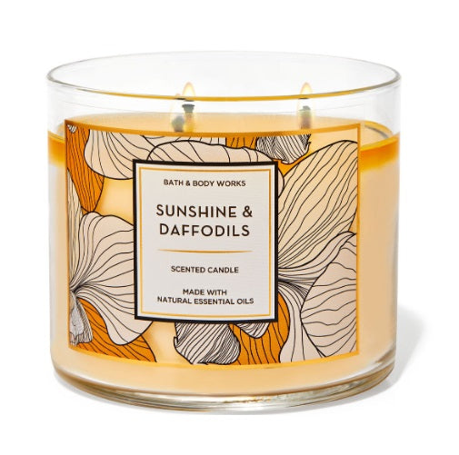 BBW Sunshine Daffodils Scented Candle 411g - Shams Shopping Centre Bath & Body Works  