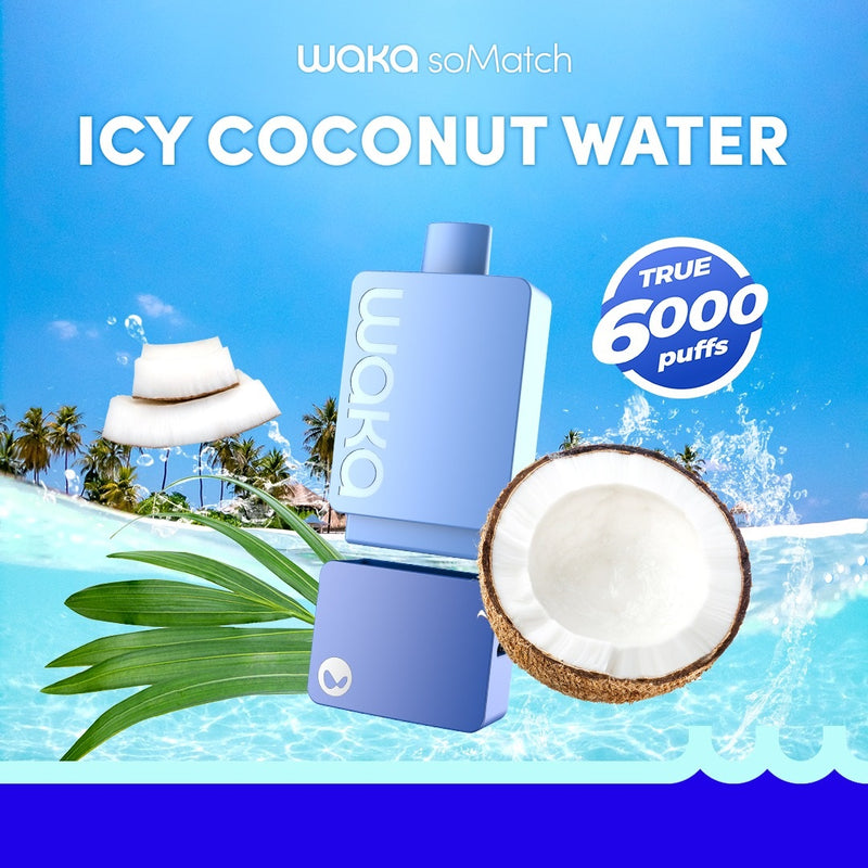 Relx Waka Disposable Icy coconut Water 3% - Shams Shopping Centre Relx  