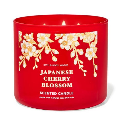 BBW White Barn Japanese Cherry Blossom Scented Candle 411g - Shams Shopping Centre Bath & Body Works  