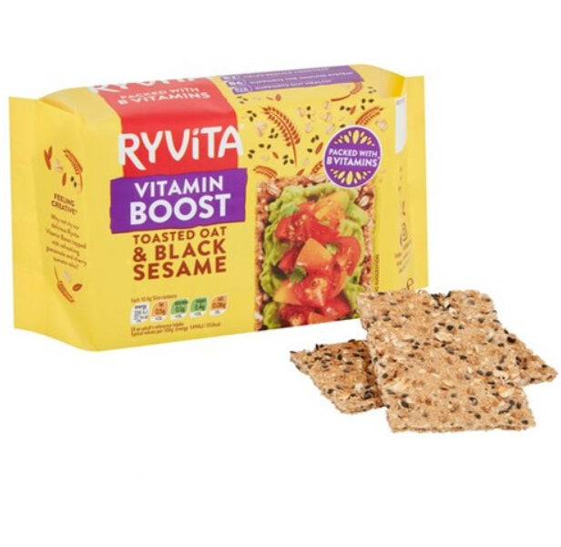 Ryvita Toasted Oat & Black Sesame Breads 200g