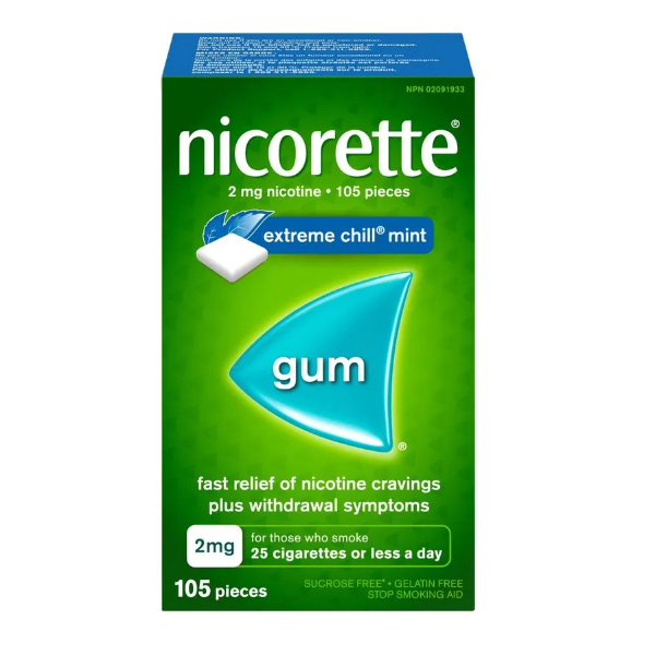 Nicorette Extreme Chill Mint 2mg Gum 105pcs