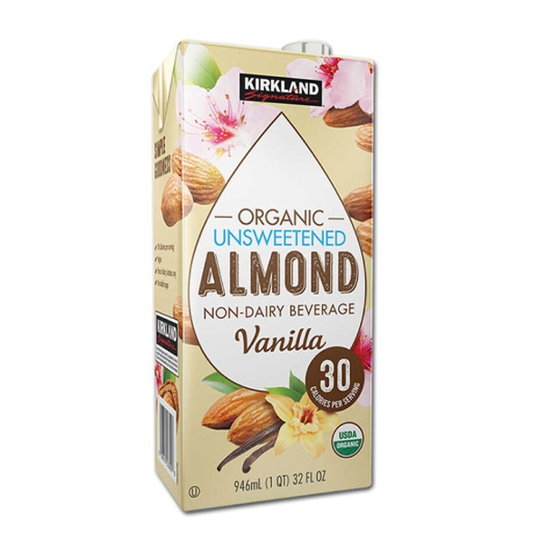 Kirkland Organic Almond Vanilla 946ml - Shams Shopping Centre Kirkland  