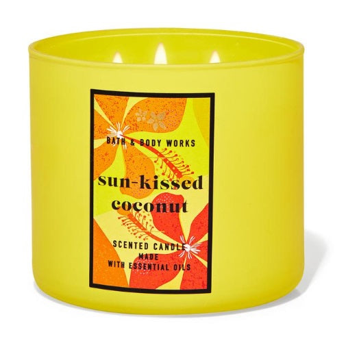 BBW White Barn Sunkissed Coconut Scented Candle 411g - Shams Shopping Centre Bath & Body Works  