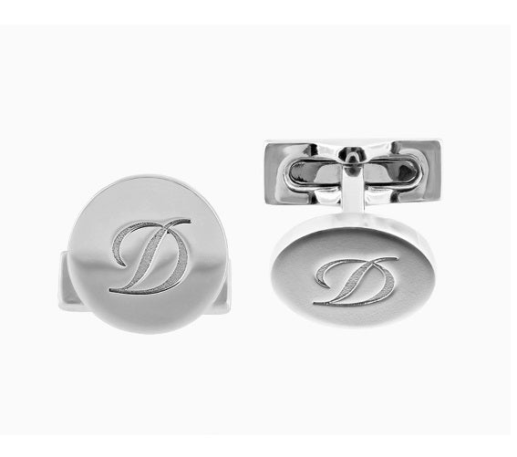 ST Dupont Cufflinks D Silver 005837 - Shams Shopping Centre ST Dupont  