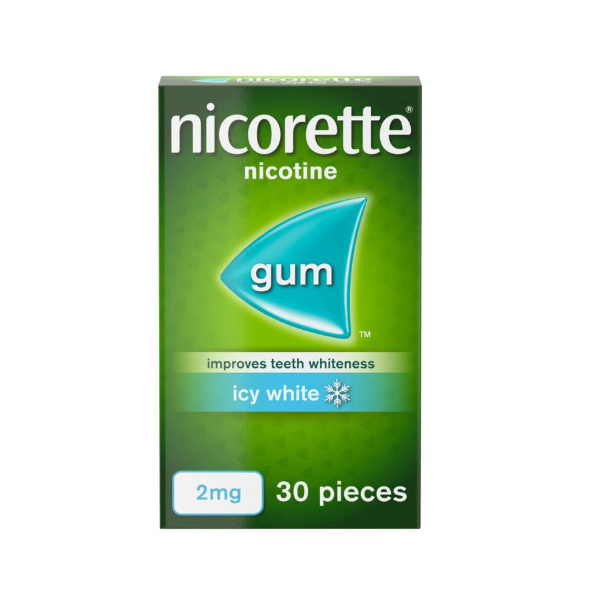 Nicorette Icy White 2mg Gum 30pcs